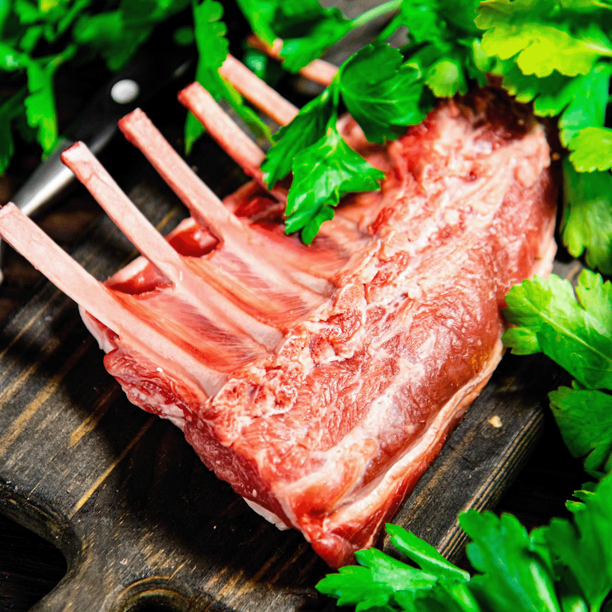 British Lamb Rack of Lamb with a classic French Trim